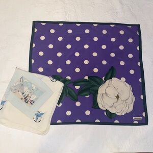 Valentino & Calberson Silk Scarfs lot